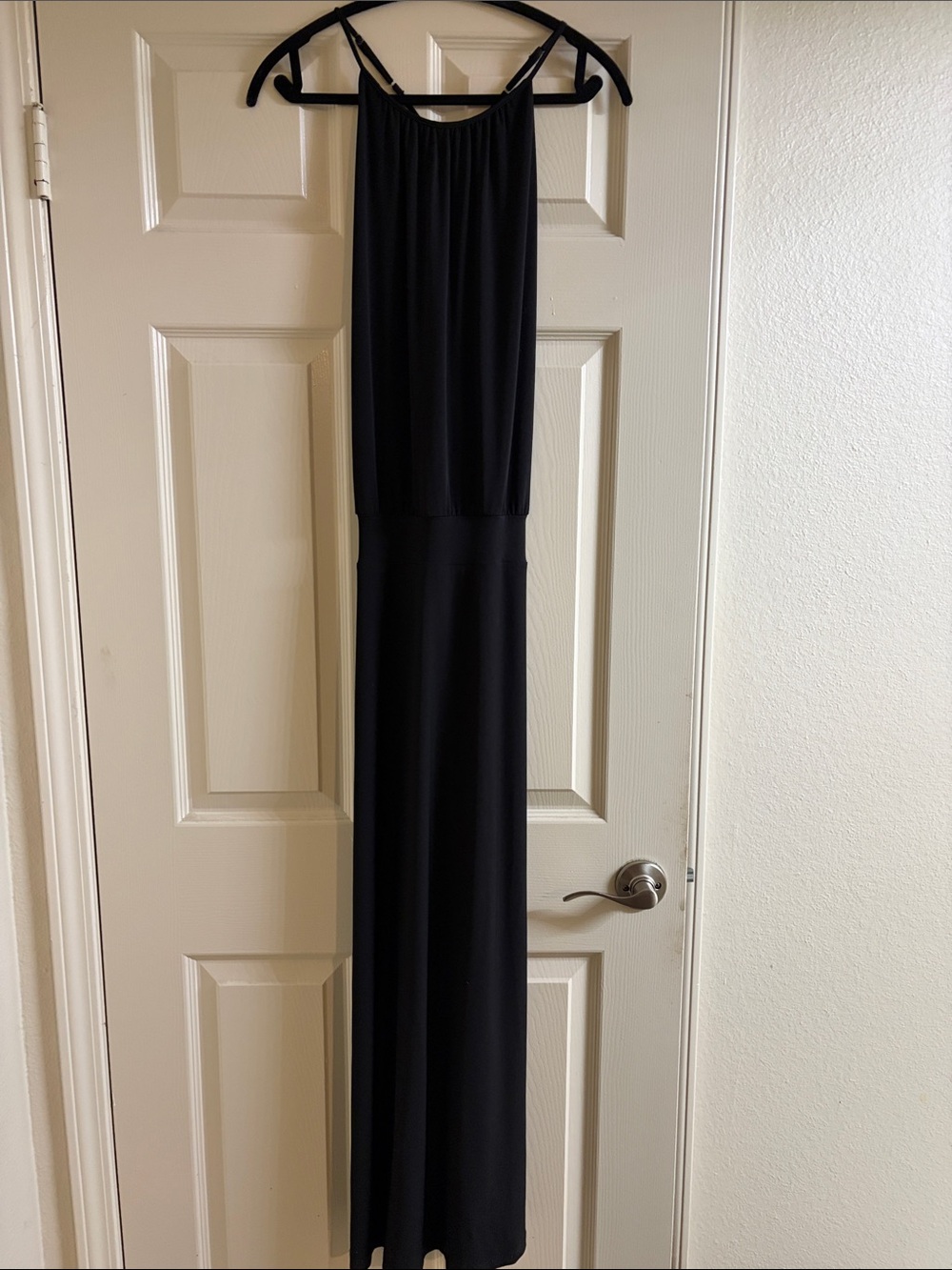 Veronica M Black Halter Maxi Jumpsuit